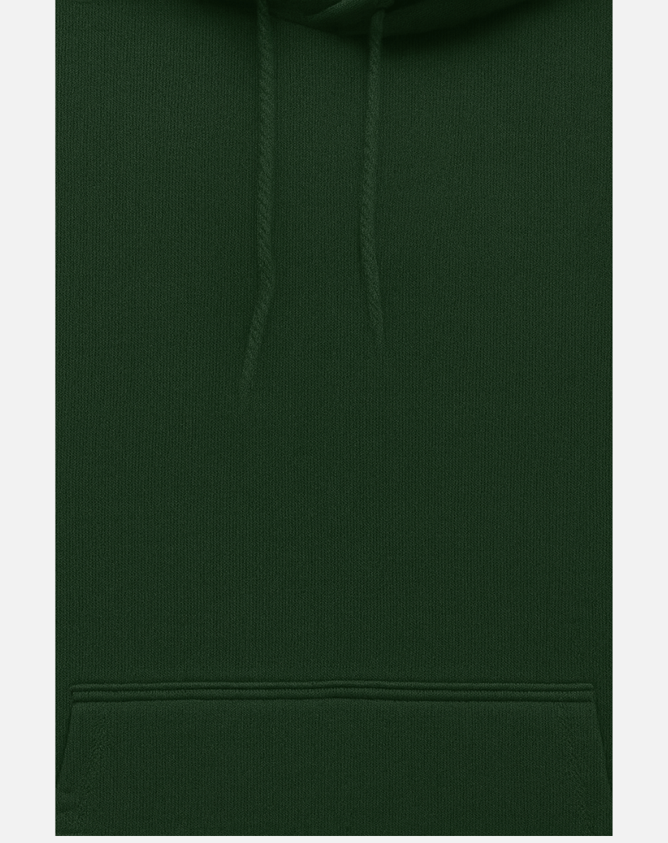 Oversized Hoodie | Premium Solid Color | Bottle Green