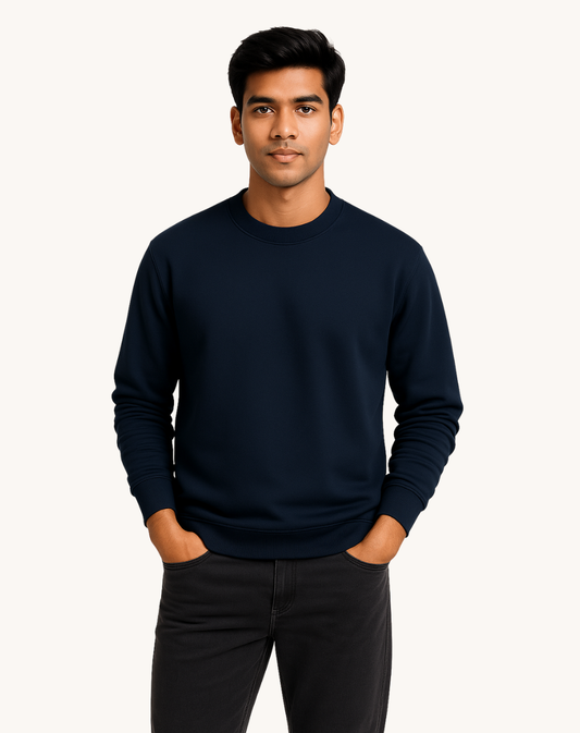 Navy Blue Sweatshirt For Men