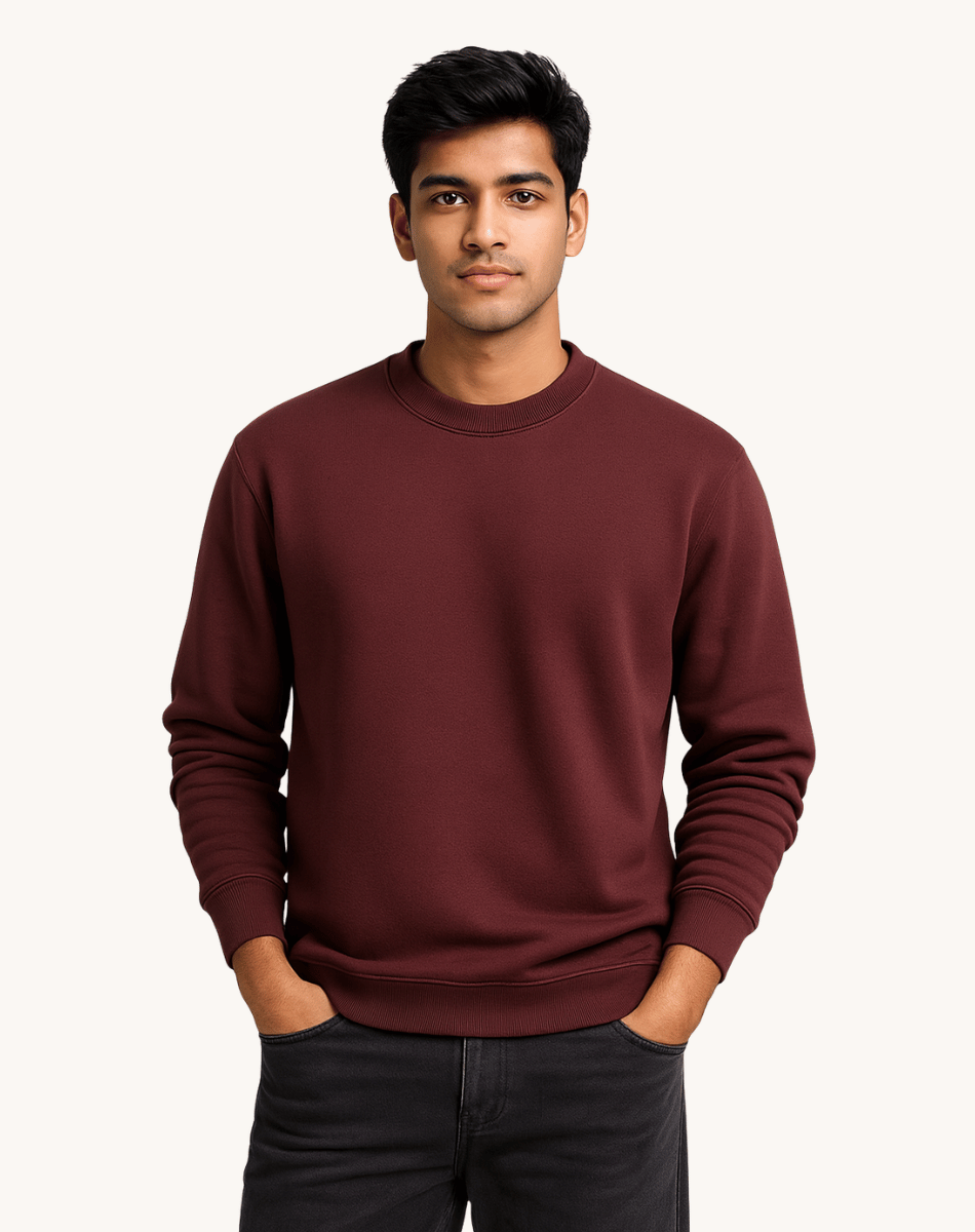 Maroon Sweatshirt For Men