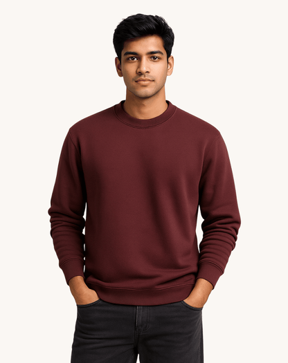 Maroon Sweatshirt For Men