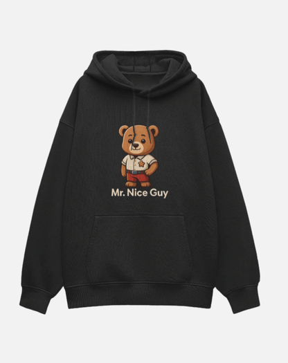 Printed Hoodie | Oversized Fit | 400 GSM Fleece | Mr. Nice Guy