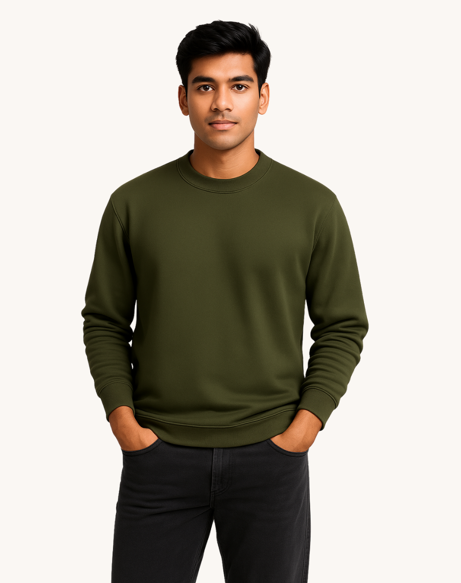 Olive Green  Sweatshirt