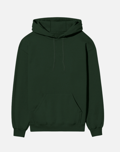 Solid Hoodie Bottle Green | 400 GSM | Bottle Green
