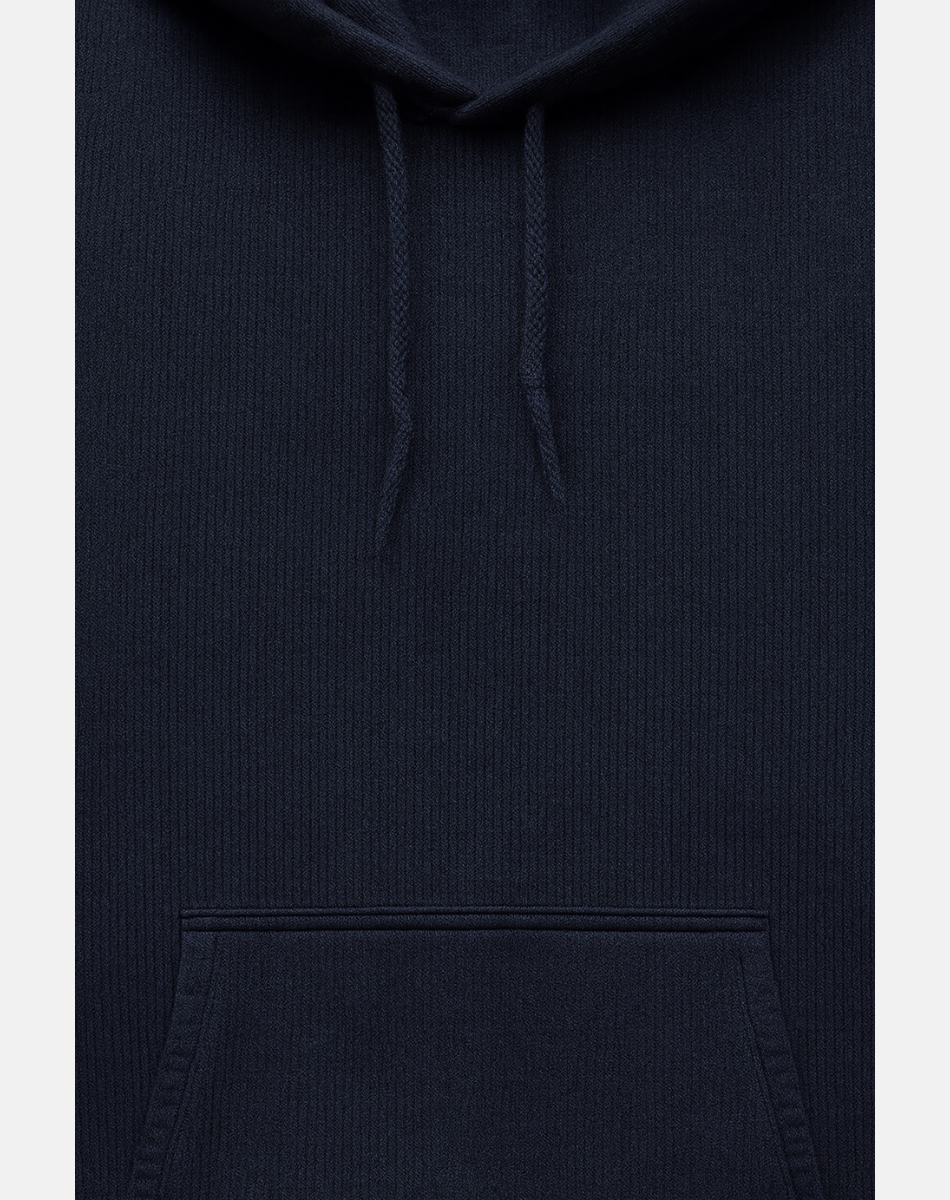 Oversized Solid Hoodie | Navy Blue