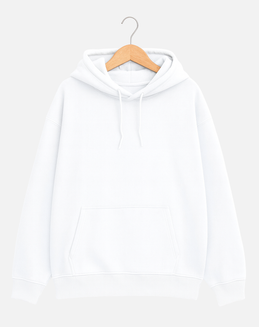 Classic White Oversized Hoodie | 400 GSM