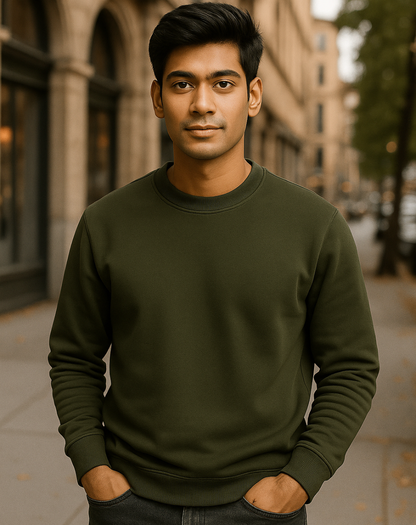 Olive Green  Sweatshirt