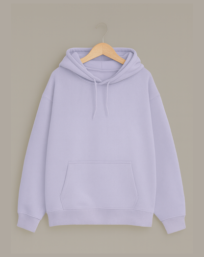 Classic Lavender Oversized Hoodie | Warm Thick Fleece