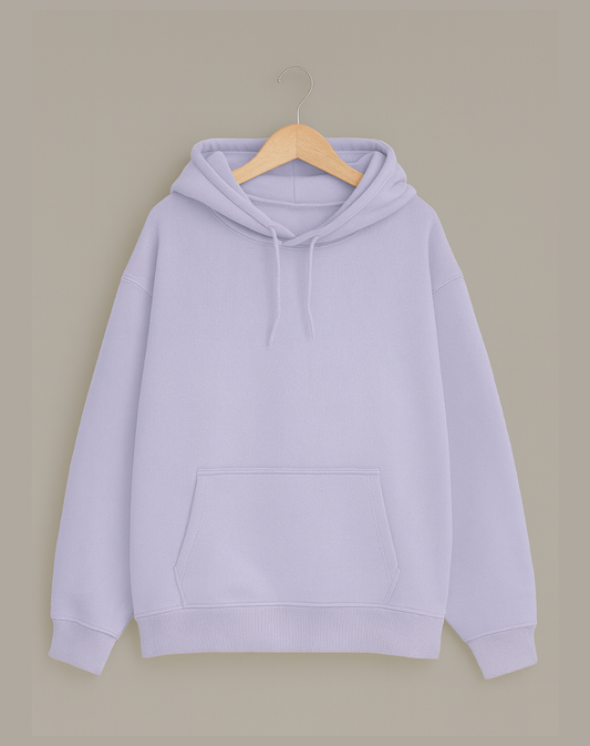 Classic Lavender Oversized Hoodie | Warm Thick Fleece