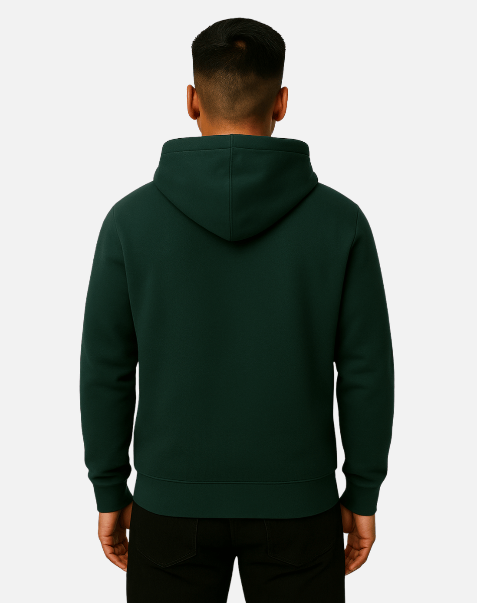 Solid Hoodie Bottle Green | 400 GSM | Bottle Green
