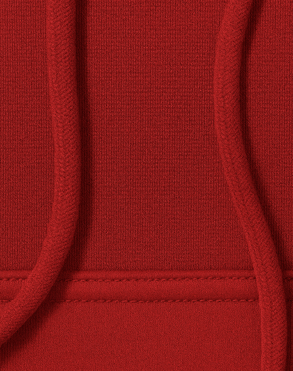 Regular Fit Solid Hoodie | Cotton Warm Winter Wear | Red