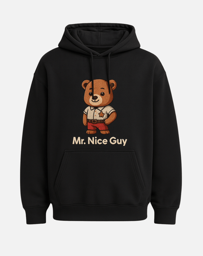 Printed Hoodie | Oversized Fit | 400 GSM Fleece | Mr. Nice Guy