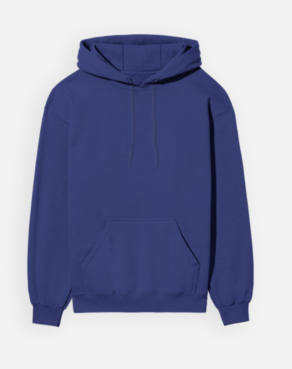 Regular Fit Solid Hoodie | 300 GSM | Royal Blue