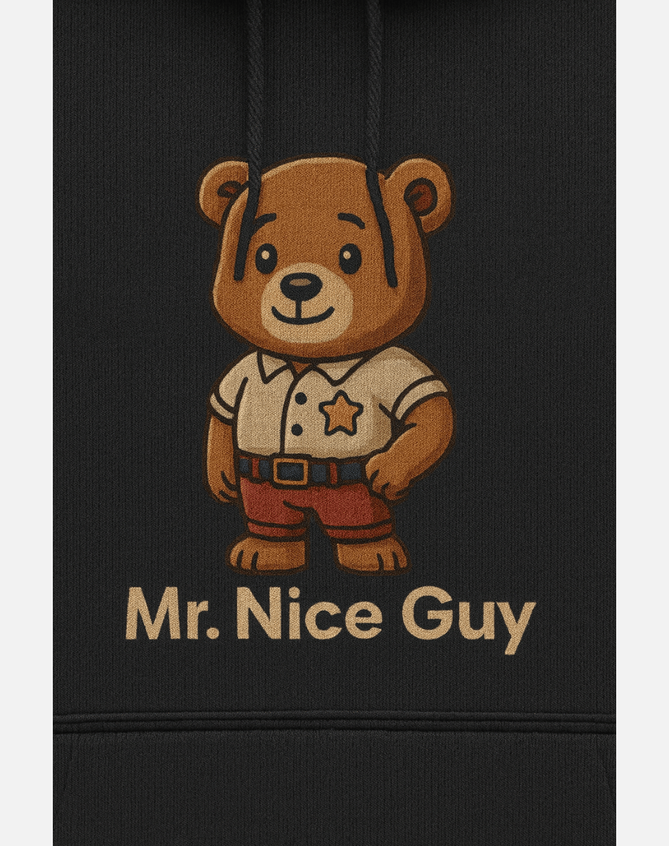 Printed Hoodie | Oversized Fit | 400 GSM Fleece | Mr. Nice Guy