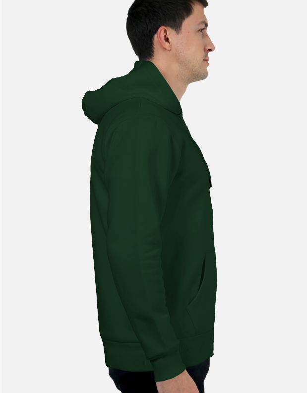 Oversized Hoodie | Premium Solid Color | Bottle Green