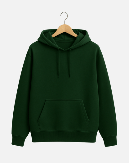 Oversized Hoodie | Premium Solid Color | Bottle Green